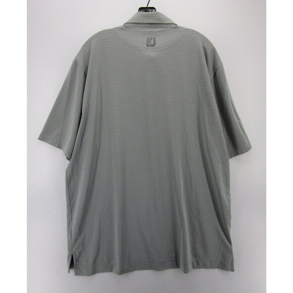 FootJoy Polo Shirt XL FJ Golf Pullover Rugby Striped Embroidered Logo - Picture 7 of 11